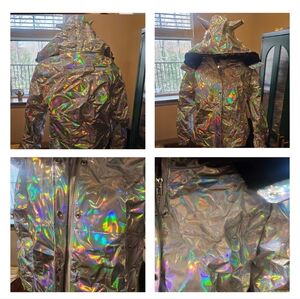 Dolls Kill Club Ex Prismatic Coat